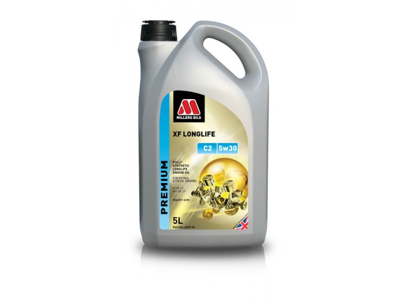 Millers Oils XF PREMIUM C2 5W-30 5 L + Engine Flush PRO-TEC ZDARMA